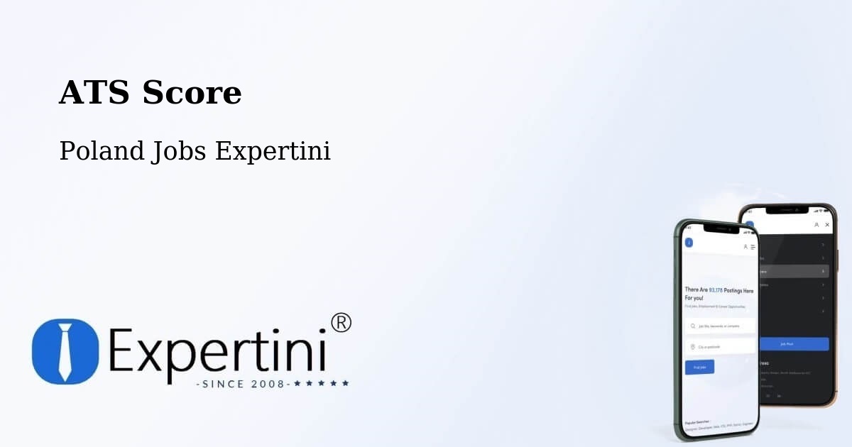 Resume ATS Score & Job Description Match Tool – Poraż - Poland Jobs Expertini